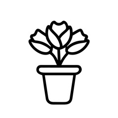 Flowers Icon Outline