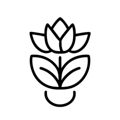 Flowers Icon Outline
