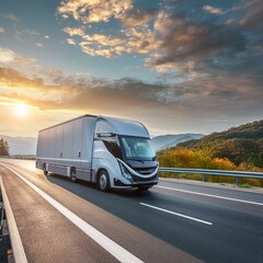 truck on highway