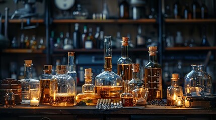 Naklejka premium Tech for Discovery: Unveiling Laboratory Equipment