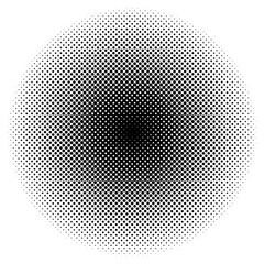 abstract dotted circles, round halftones geometric dots gradient