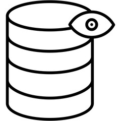 Database Vision vector design logo icon.svg