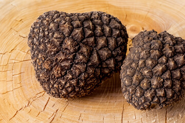 truffle on wooden background