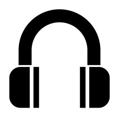 headsets glyph icon style