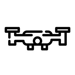drone cut line style icon