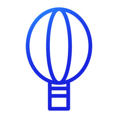 air balloon gradient icon