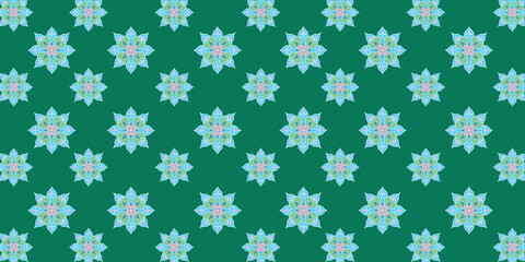 christmas pattern with flower