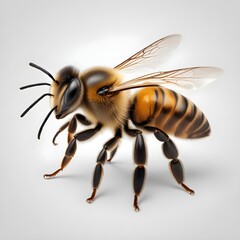 bee isolated on white or transparent
