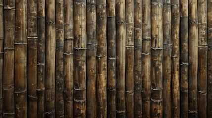 Background with a textured bamboo wall