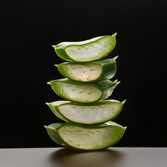 Aloe Vera Plant: Sliced PNG Illustration