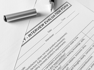 Interview evaluation form