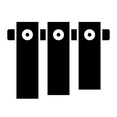 percussion glyph style icon