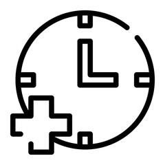 add time cut line icon