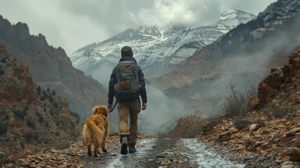 In the foothills of the Atlas Mountains, a loyal dog accompanies its master on a journey through...