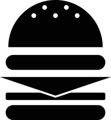 burger food illustration icon