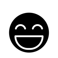  faces of happy people solid srtle icon