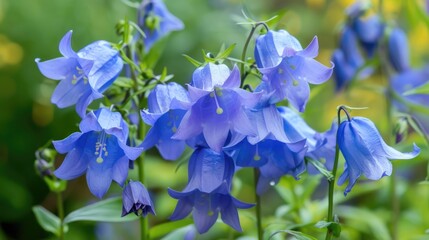 Bluebell also called Campanula rotundifolia is a perennial plant with bell shaped blue flowers that reaches heights of 10 40 cm