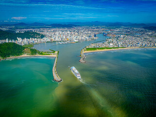aerial view of beach Itajai