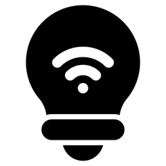 smart bulb icon
