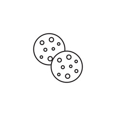 Cookies icon design with white background stock illustration