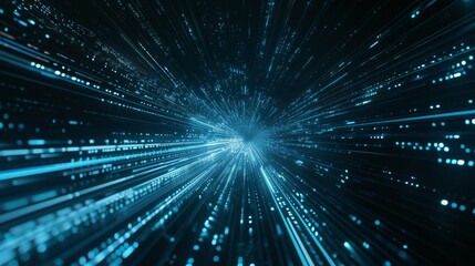 blue abstract technology background of high speed global data transfercomputing.	