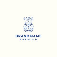 greek fast food logo vector for restaurant street food business brand