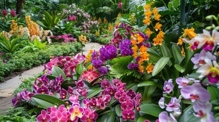 Stunning orchid color blends in the garden
