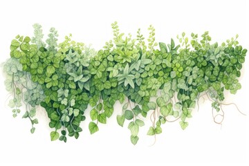 Vertical garden plant herbs leaf.