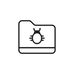 Antivirus icon design with white background stock illustration