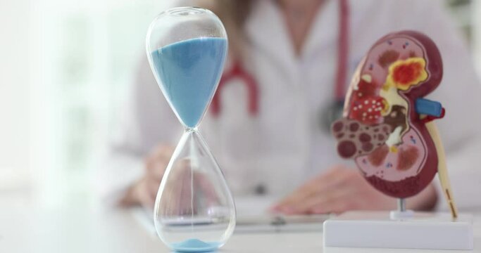 Hourglass of life and time to save kidneys