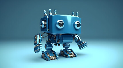 Fototapeta premium Pike toy robot 3d