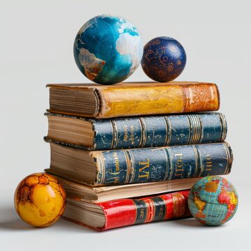 recommend clip art: Stack of books back to school clipart on white background