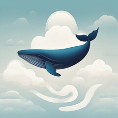 whale in the clouds