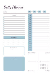 daily planner, today planner, daily activities vector