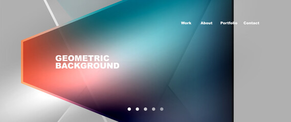 Gradient triangle geometric minimal wallpaper