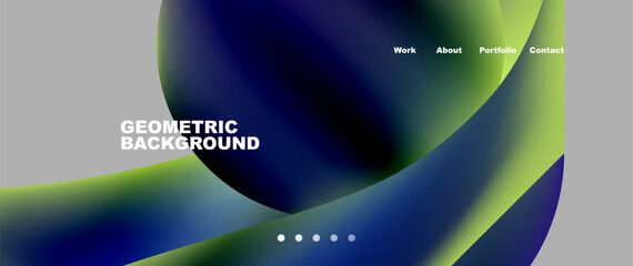 Dynamic flowing shapes concept design composition. Vector Illustration For Wallpaper, Banner, Background, Card, Book Illustration, landing page