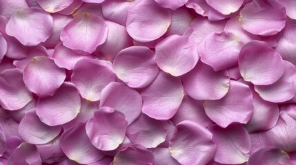 Fototapeta premium A wall of pink flowers, arranged as a wallpaper or hanging, adorns a room's or building's side wall