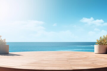 Fototapeta premium Ocean background outdoors horizon nature.