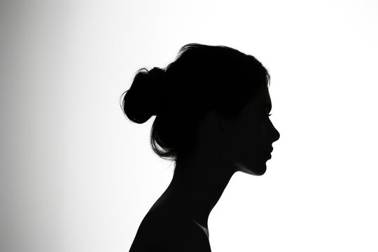 Silhouette Silhouette Adult Face.