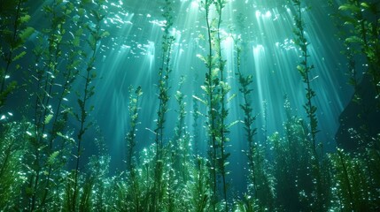 Dive into the deep blue sea farms, where kelp forests sway to the rhythm of ocean currents, cultivated with robotic precision.