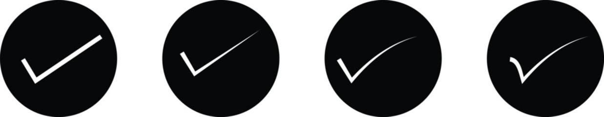 Check mark icon symbols vector. symbol for website computer and mobile vector eps 10.