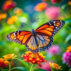 Fototapeta premium beautiful butterfly in nature