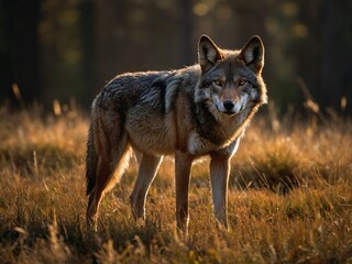 Obraz premium Rad wolf