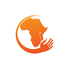 Africa Care creative logo vector template