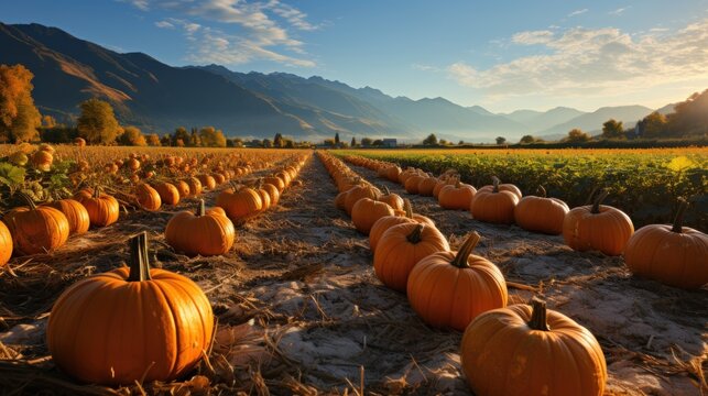 Autumn pumpkin patch