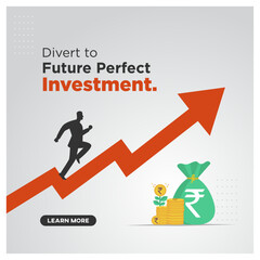 Perfect Investment, Finance, Trade, Stocks Design Template Vector