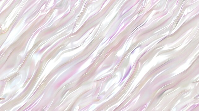   A Close-up Photo Of White And Pink Wallpaper With A Repeating Pattern Of Wavy Lines