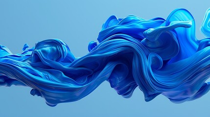 Obraz premium A close-up of a blue object against a vast blue sky