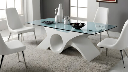 Unique and gorgeous table design, unique desk design, unique furniture design, inspiration for design, ai generated