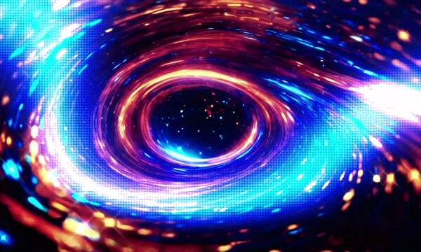 luxury Hyperspace Jump Flying Through the Universe Lightspeed Tunnel 3D Animation motion
